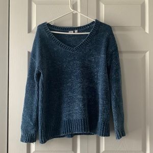 Blue V-Neck Sweater